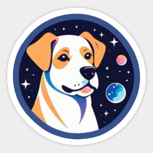 Galaxy Dog Sticker